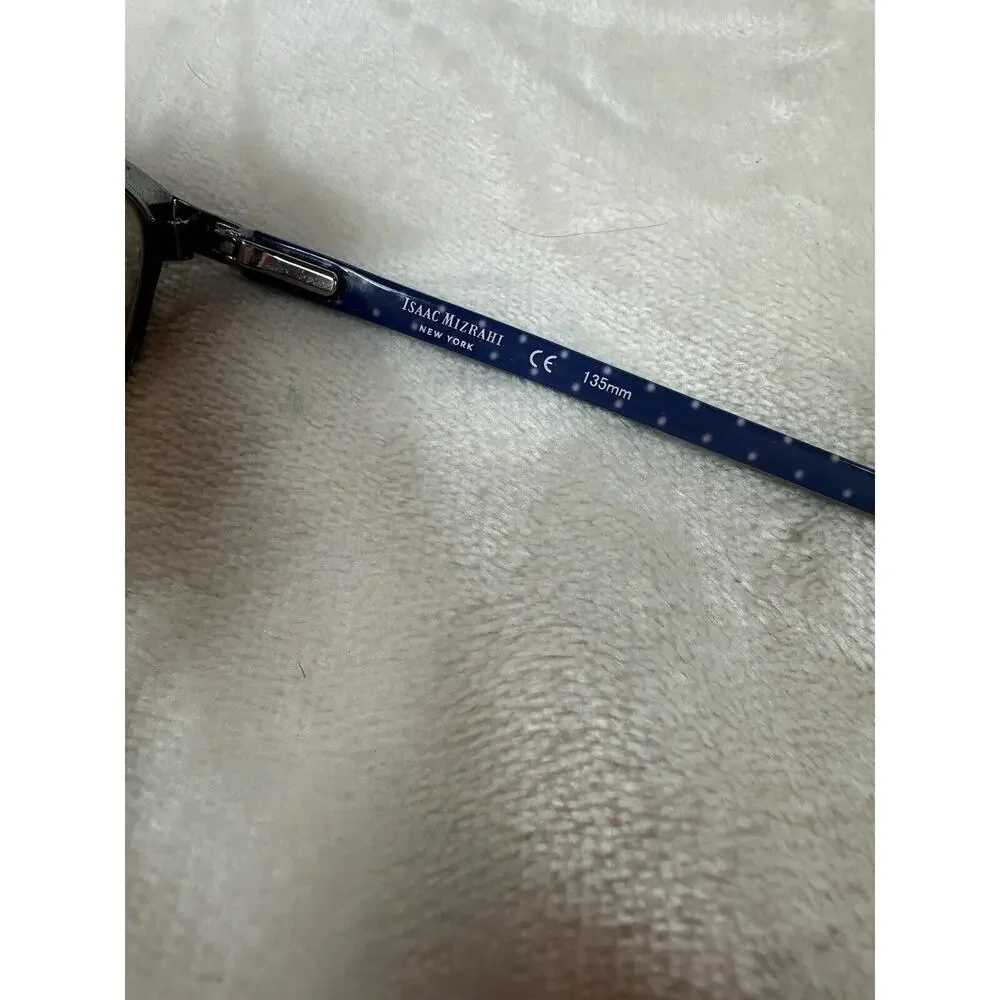 Isaac Mizrahi IM30044 Navy Womens Cat Eye Full Rim Eyeglasses 52-16-135‎